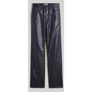 Madewell Coated 90s Straight Midnight Blue Foil Trendy Jeans US Women's 27 New